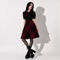 Occult Lolita Gothic Tartan Dress – Dark Academia Plaid Dress