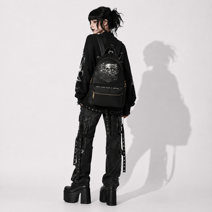 Memento Mori Gothic Backpack | Victorian Darkwear Bag