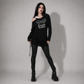 Dark Love Gothic Hoodie Dress – Asymmetrical One Shoulder Hooded Dress | Gothic | Darkwear | Alternative Fashion
