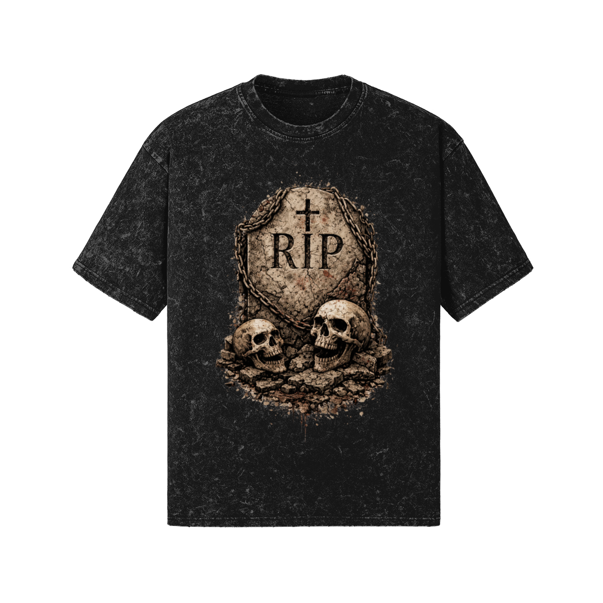 T-shirt with grave