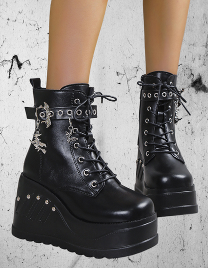 Gothic Boots with Bats