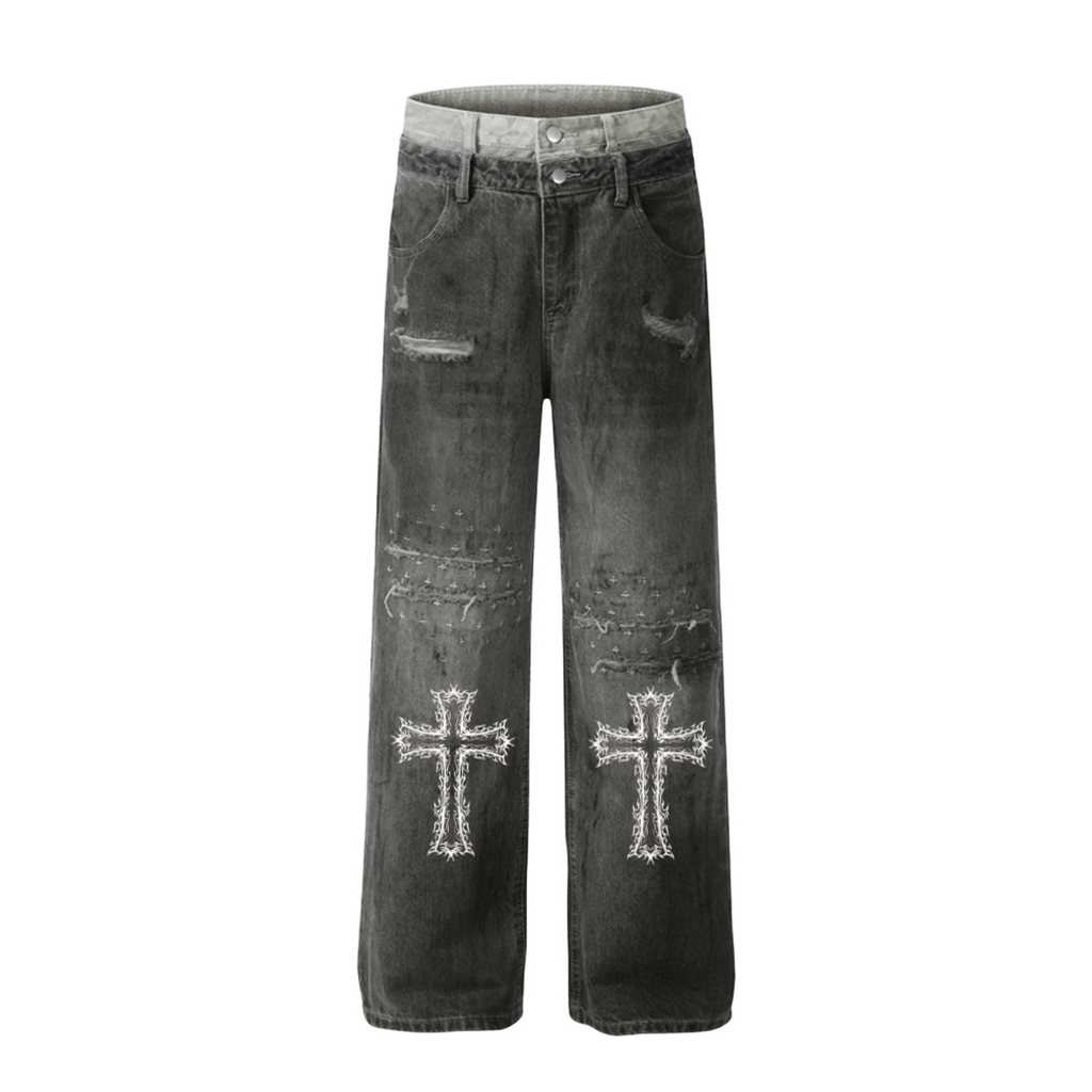 Gothic Denim Pants 