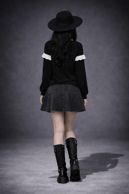 Gothic Wicca Blouse | Witchcore Gothic Y2K Bad Girl