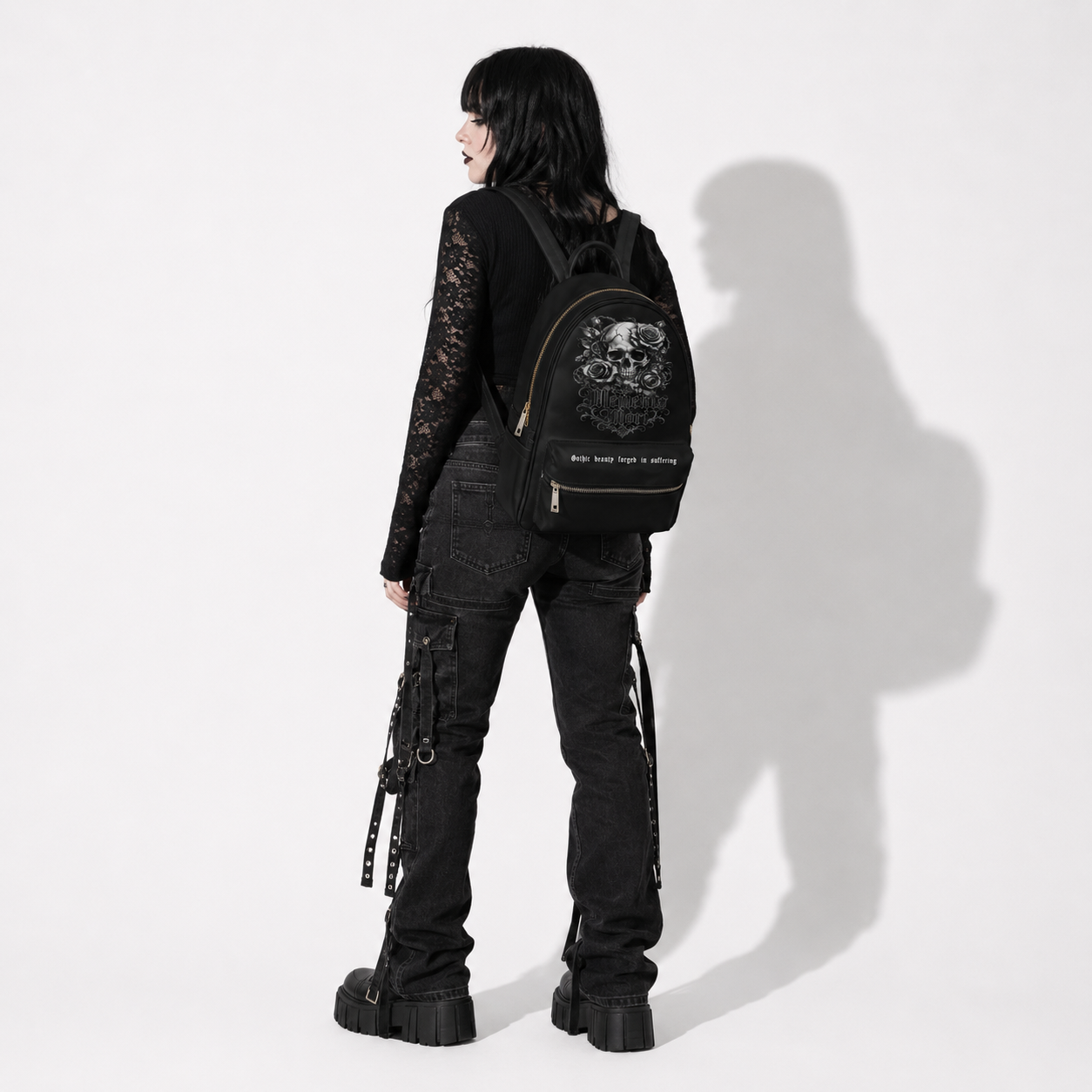 Memento Mori Gothic Backpack | Victorian Darkwear Bag