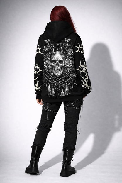 Women's Gothic Hoodie | Wiccan Patchwork