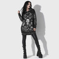 Demon Velvet Occult Hoodie | Gothic Cathedral Regular Fit Hoodie