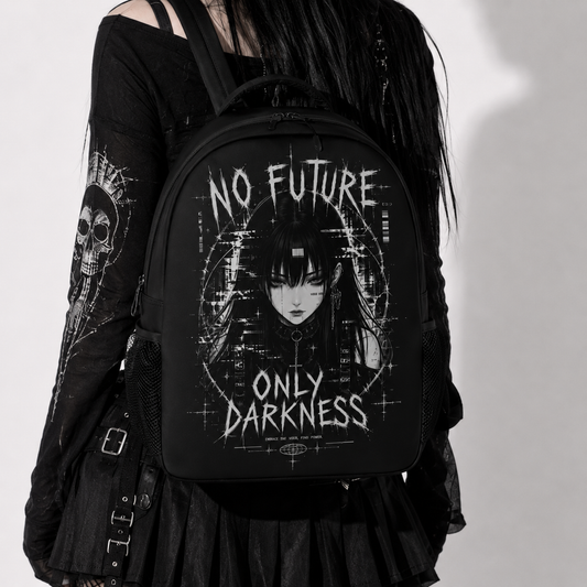 Only Darkness Gothic Y2K Backpack – Darkwear Anime Goth School Bag