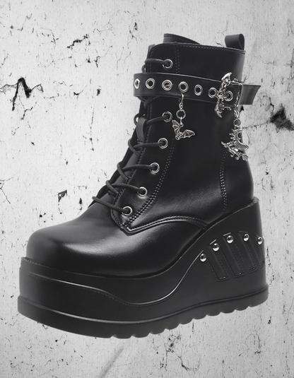 Gothic Boots with Bats