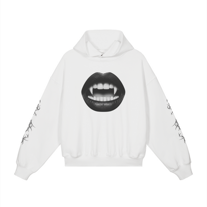 White Dark Gothic Hoodie 