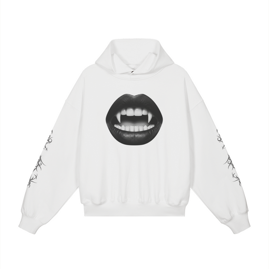 White Dark Gothic Hoodie 