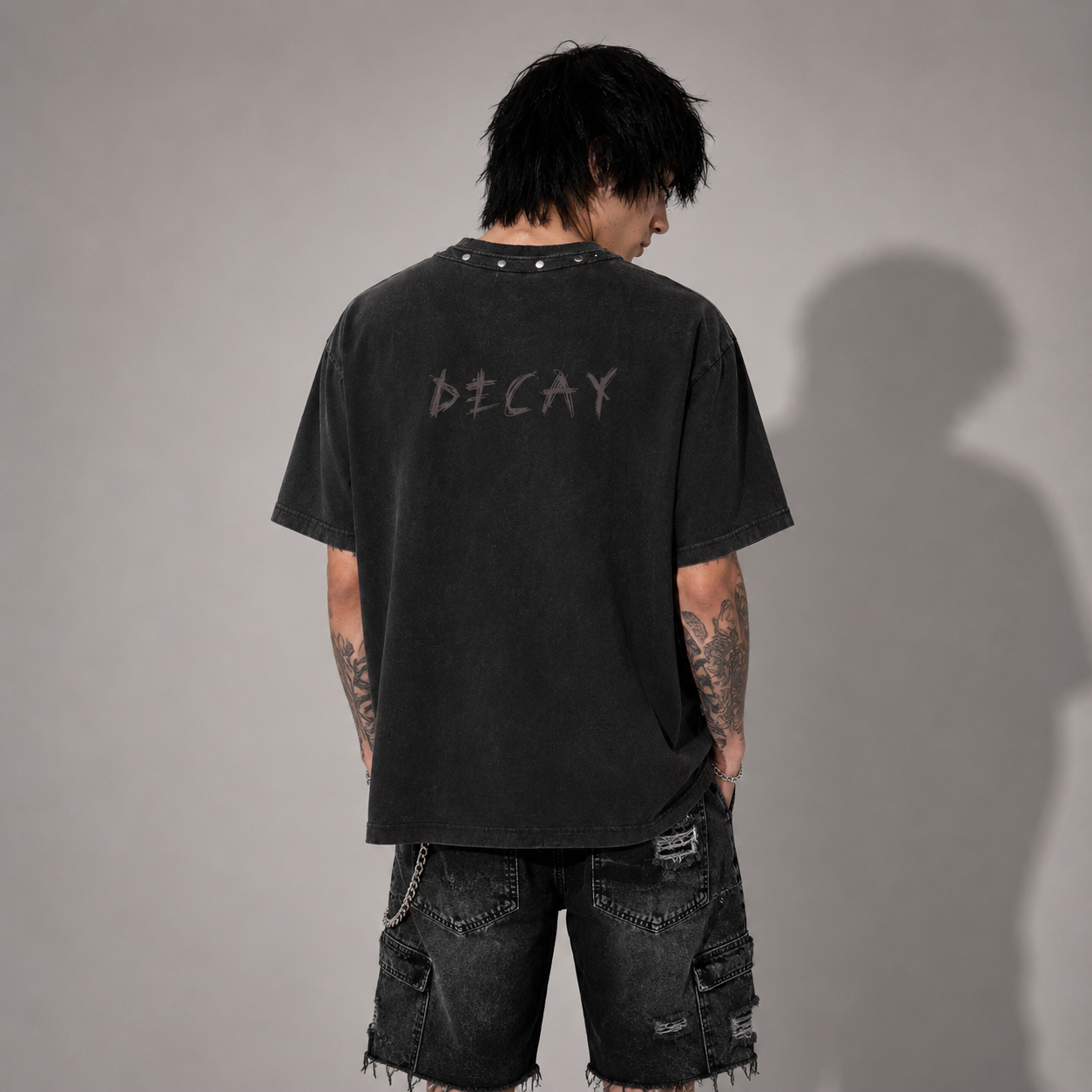 Grunge Angel Oversized Vintage-Wash T-Shirt | 100% Cotton 285 GSM | Unisex