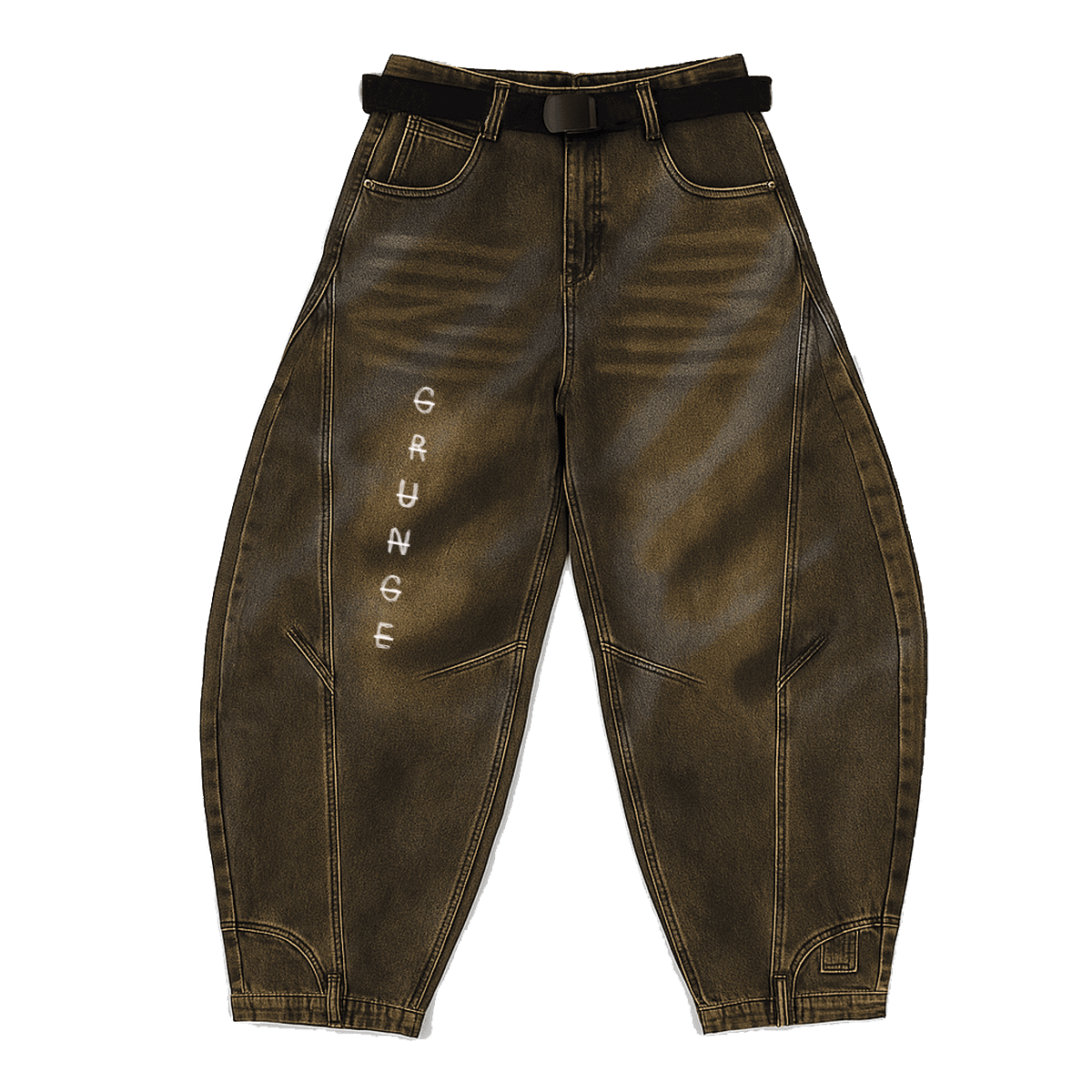 Grunge Washed Denim Pants