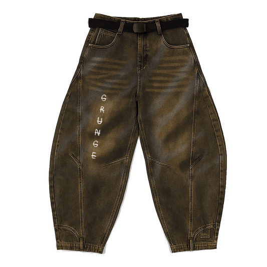 Grunge Washed Denim Pants