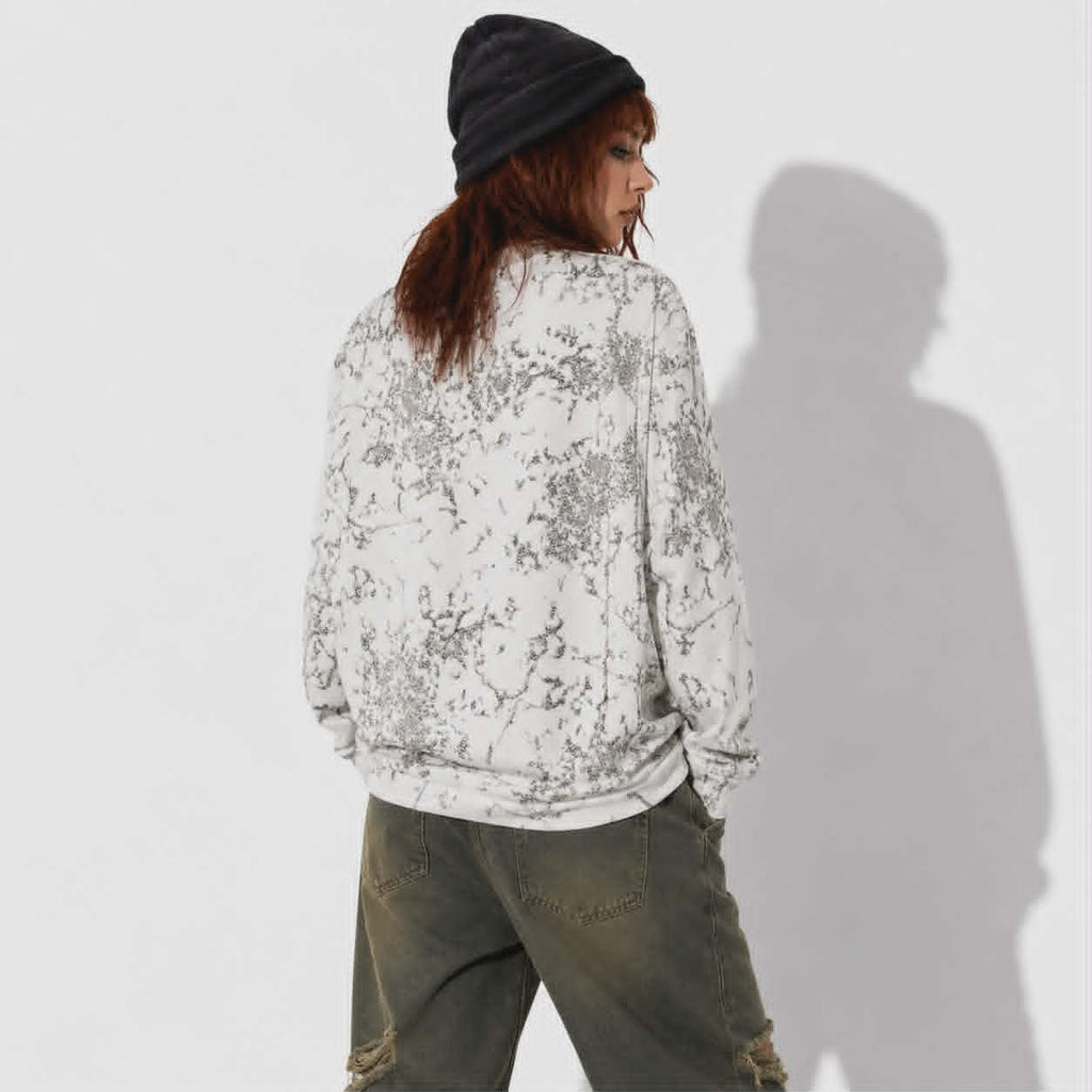 Skull Riot Oversized Sweatshirt | Grunge Punk Skeleton Streetwear