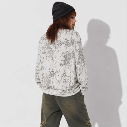 Skull Riot Oversized Sweatshirt | Grunge Punk Skeleton Streetwear