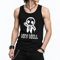 Men's Punk Gothic Tank Top – HEY HELL | Y2K Goth Graphic Cotton Vest