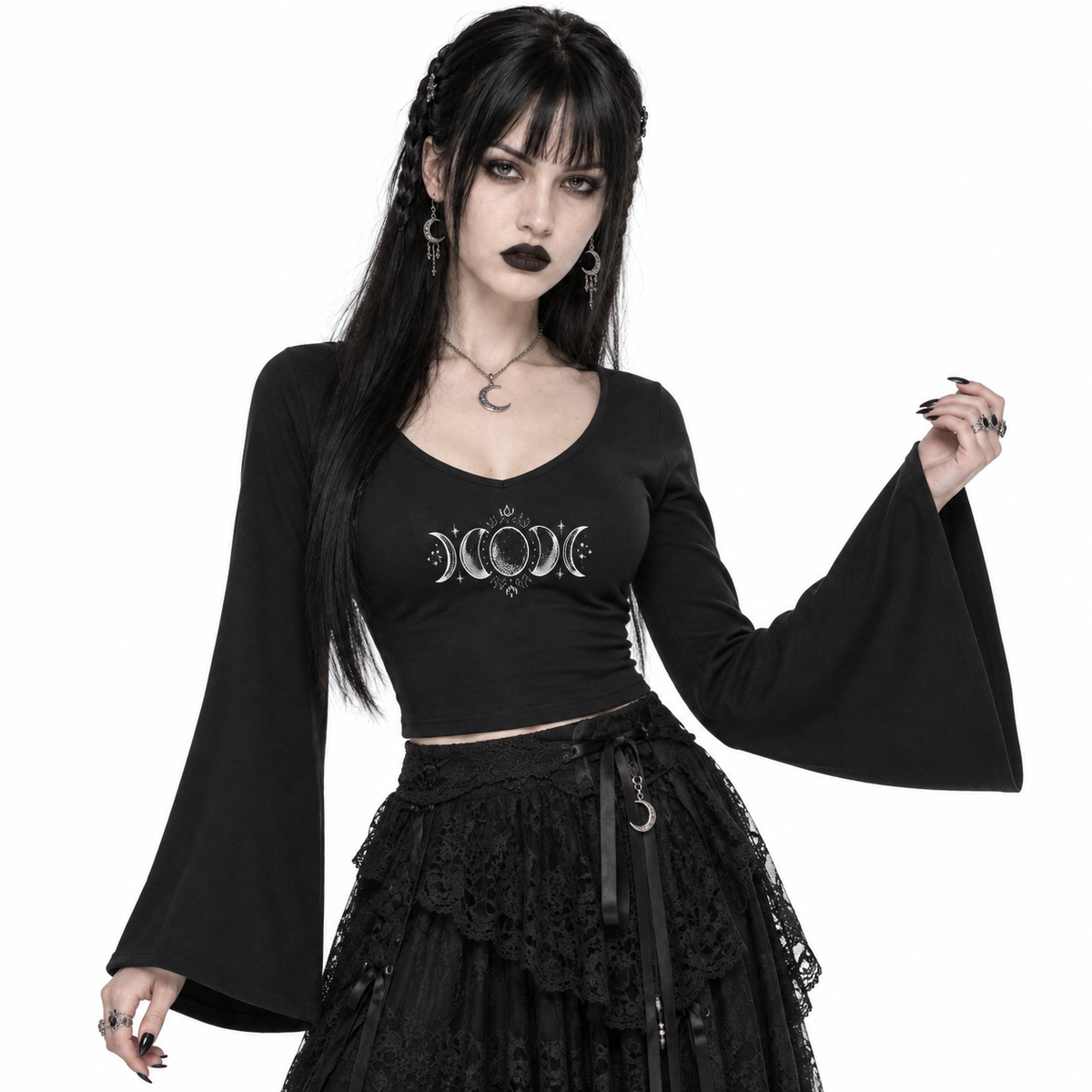Romantic Witch Long Sleeve Top | Moonspell Bell Sleeve Top