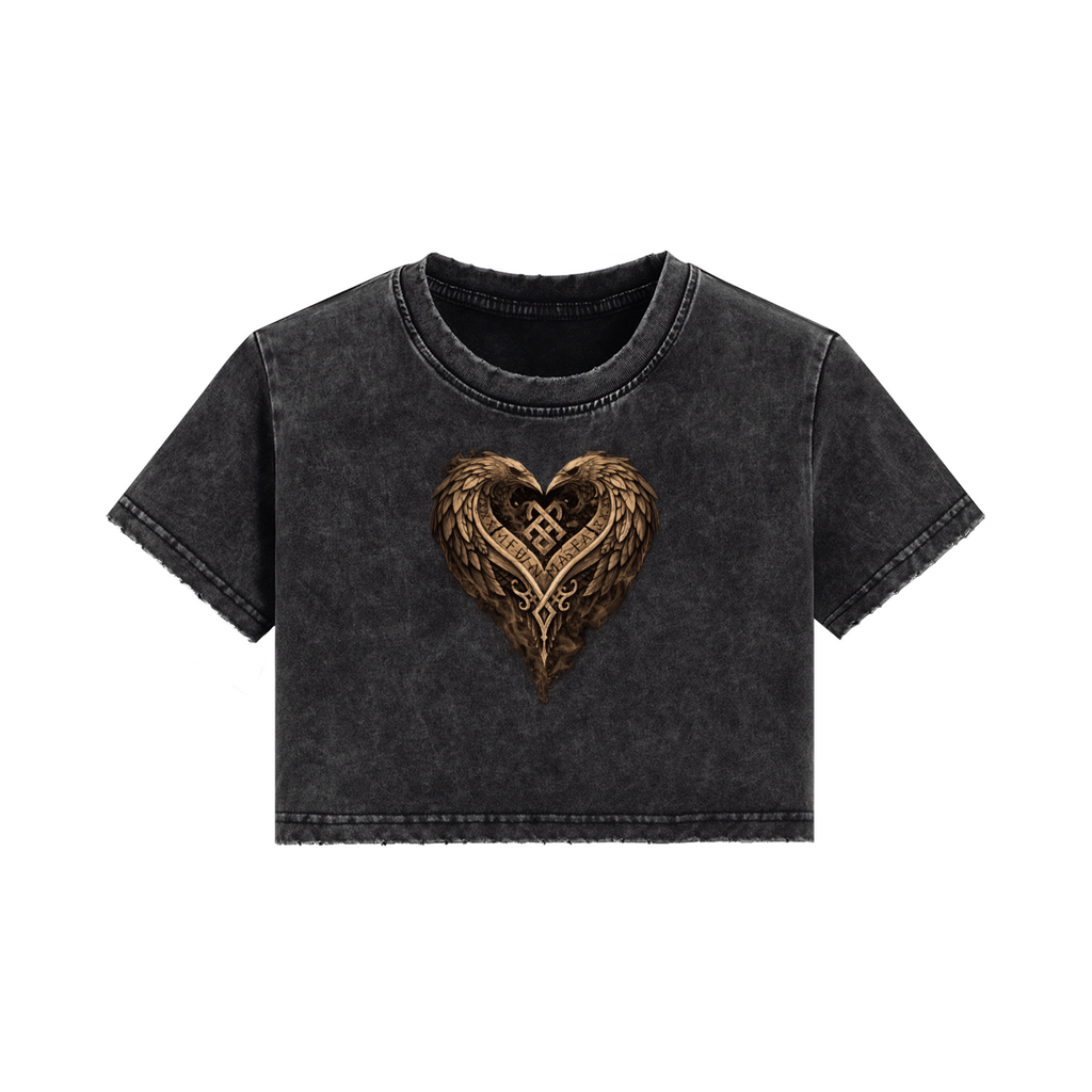Nordic Gothic Fantasy Women Crop Top