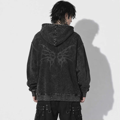 Fallen Cathedral Full-Zip Hoodie | Heavyweight Gothic Oversized Zip Hoodie