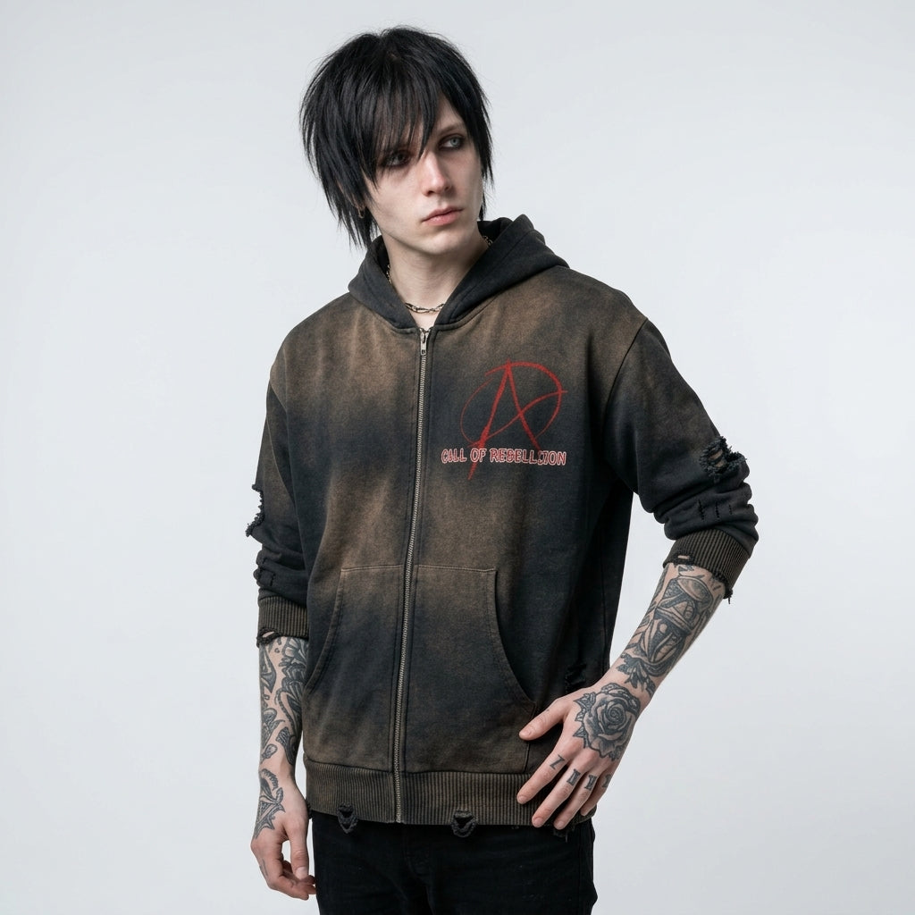 Punk Hoodies, Punk Rock Hoodie, Oversized | AlterOut