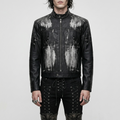 Unisex Punk Moto Jacket | Ash Requiem | Punkgoth Streetwear