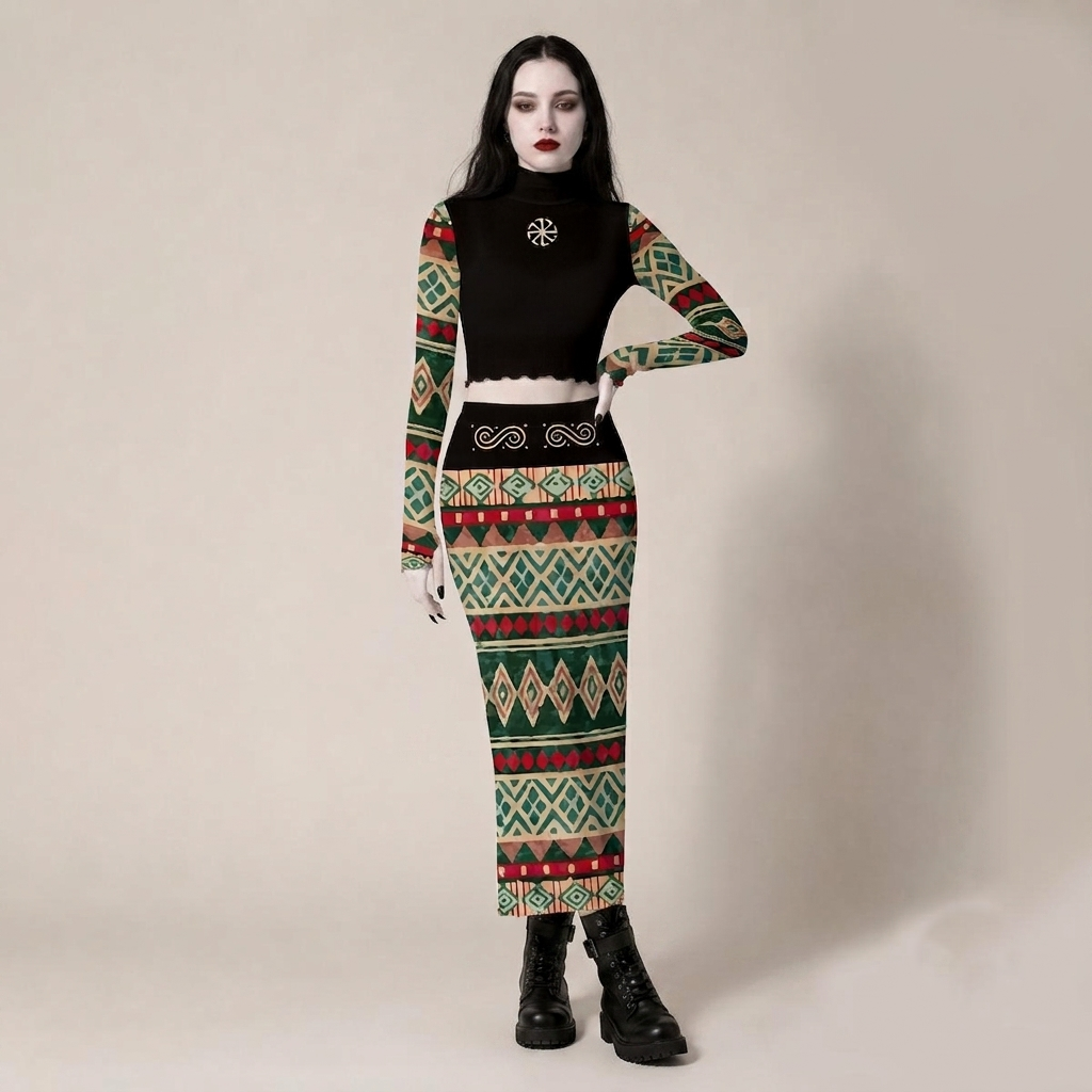 Slavic Gothic Two-Piece Set | Daughter of Perun | Heritage Collection