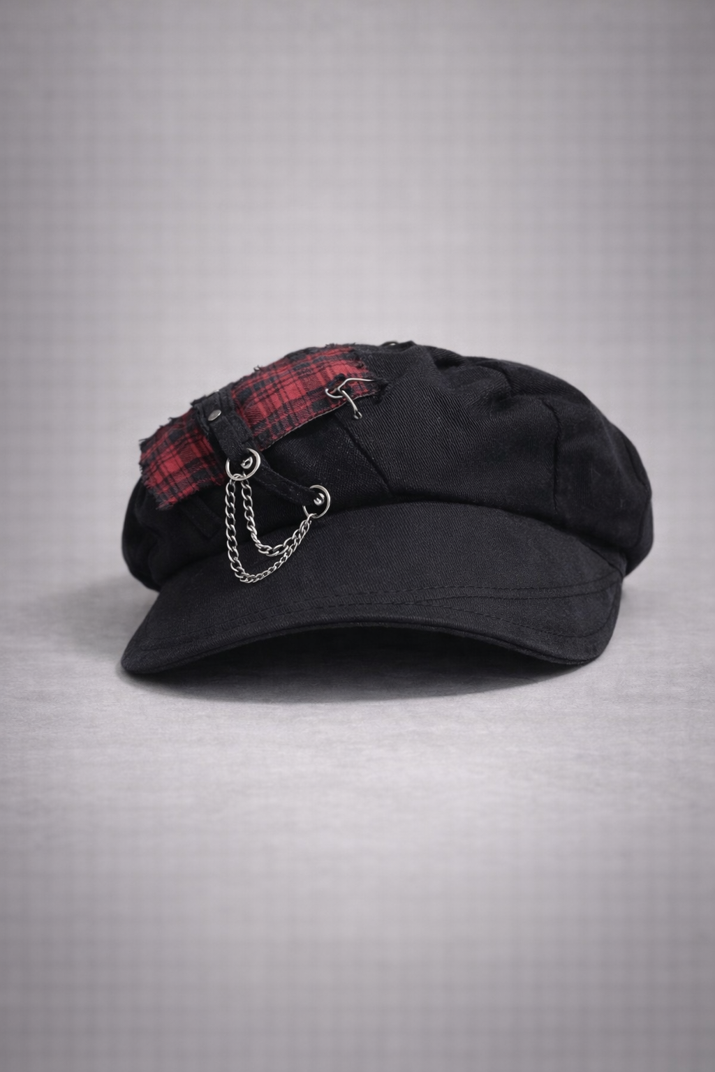 Grunge Rebel Hats Red Tartan