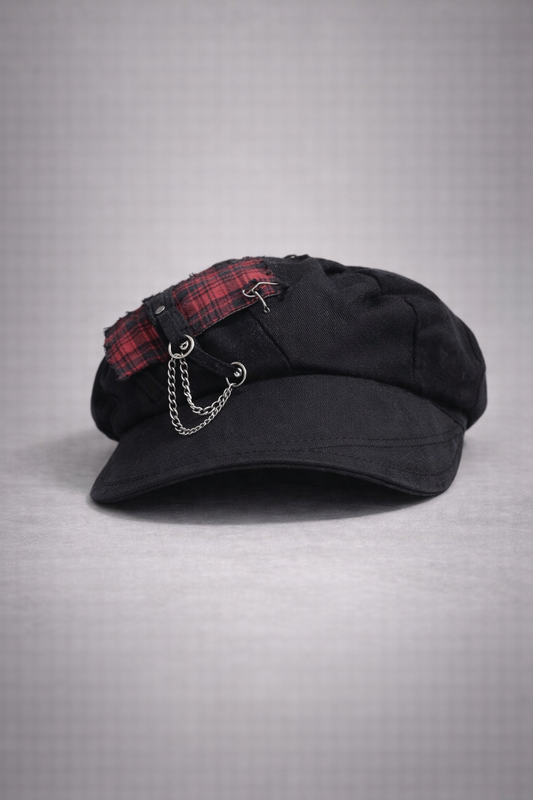 Grunge Rebel Hats Red Tartan