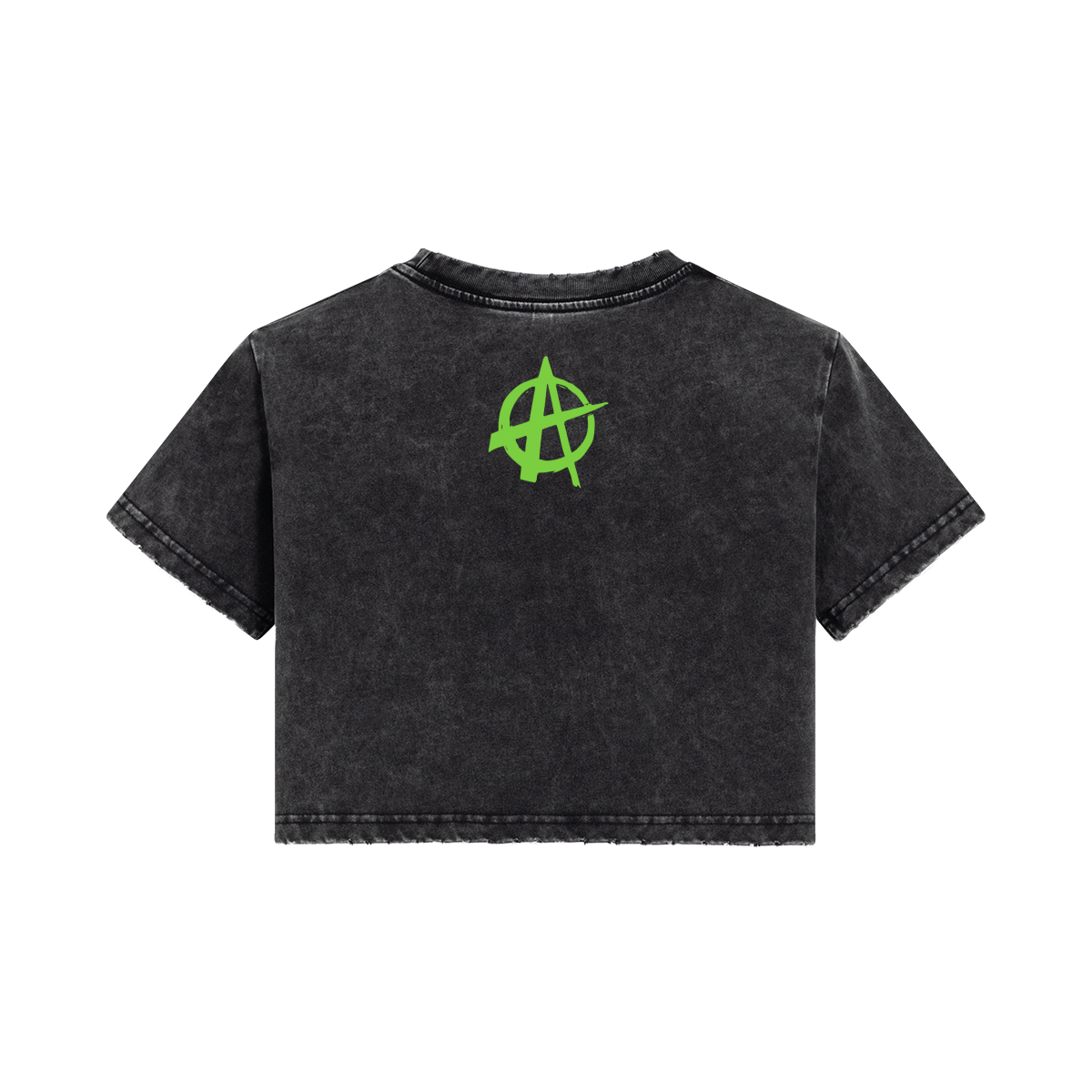 Neon Punk Anarchy Crop Top