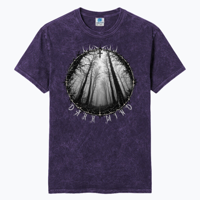 Gothic Washed T-Shirt Unisex – DARK MIND NIGHT FOREST | Cotton Darkwear Tee
