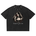 Unisex Gothic Studded T-Shirt Vampire Dream | Heavy Cotton 285 GSM