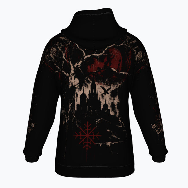 Slavic Gothic Oversized Hoodie | Lady of the Dark Forest | Premium Full Print 280 GSM