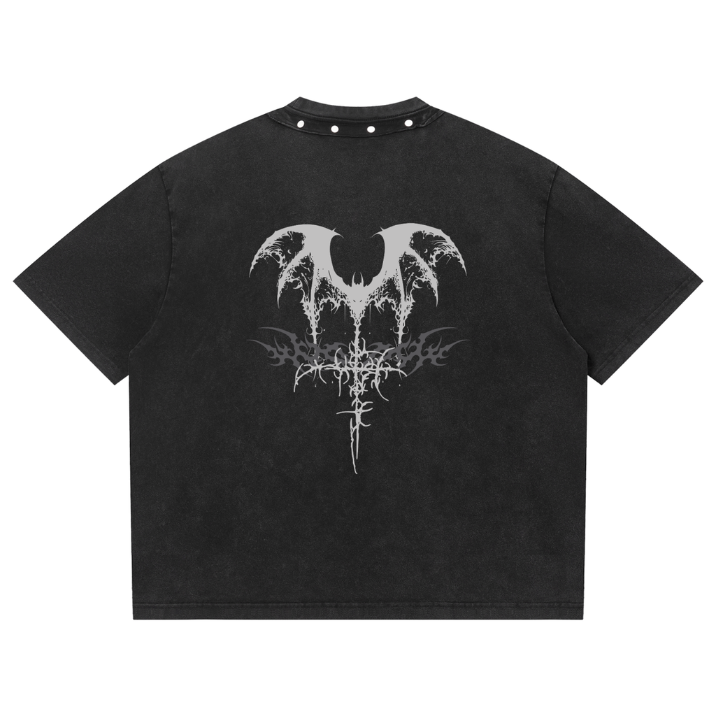 Unisex Gothic Studded T-Shirt Vampire Dream | Heavy Cotton 285 GSM