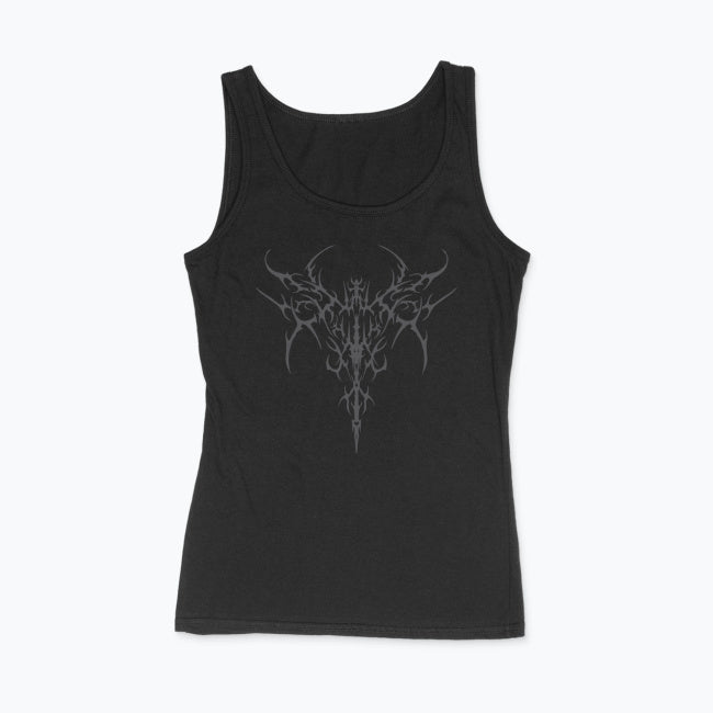 Women's Gothic Tank Top – GRUNGE GOTH SIGIL 667 | Fitted Cotton Top