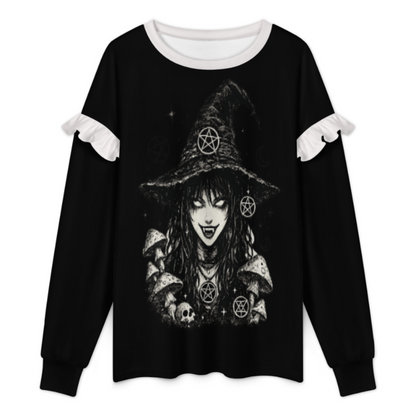 Gothic Wicca Blouse | Witchcore Gothic Y2K Bad Girl