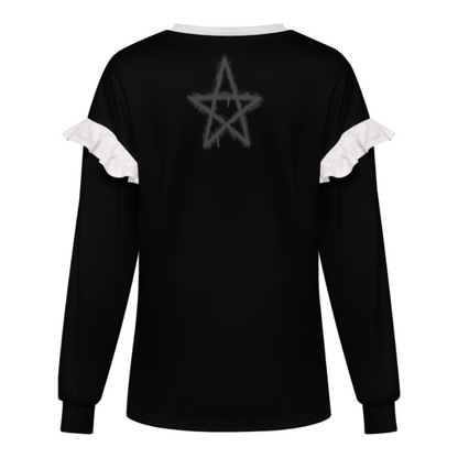 Gothic Wicca Blouse | Witchcore Gothic Y2K Bad Girl
