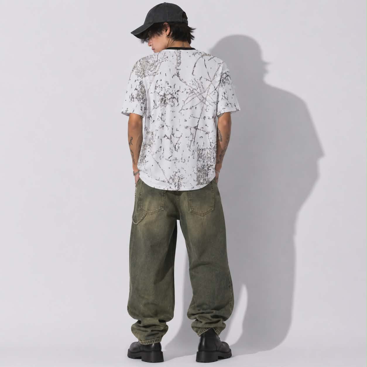 Grunge Reaper Skull T-Shirt | Gothic Alternative Streetwear Tee