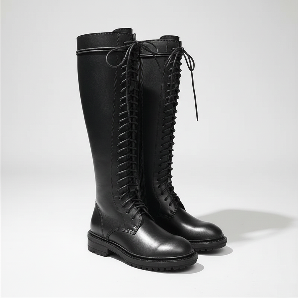 Hells Knight Women's Metal High Boots