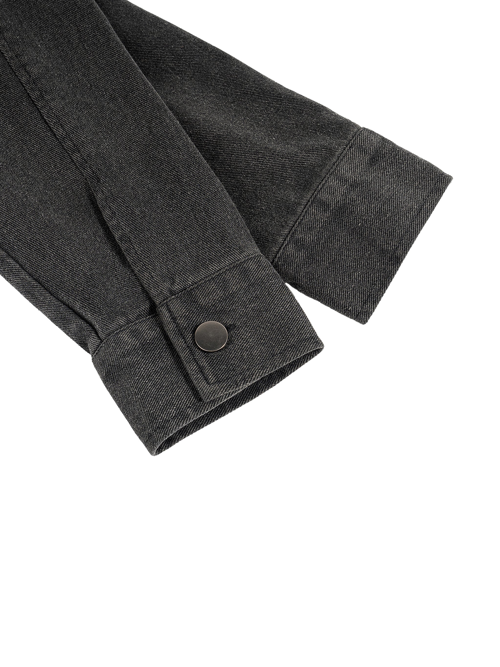Gothic Black Denim Jacket | Night Child Y2K Gothic
