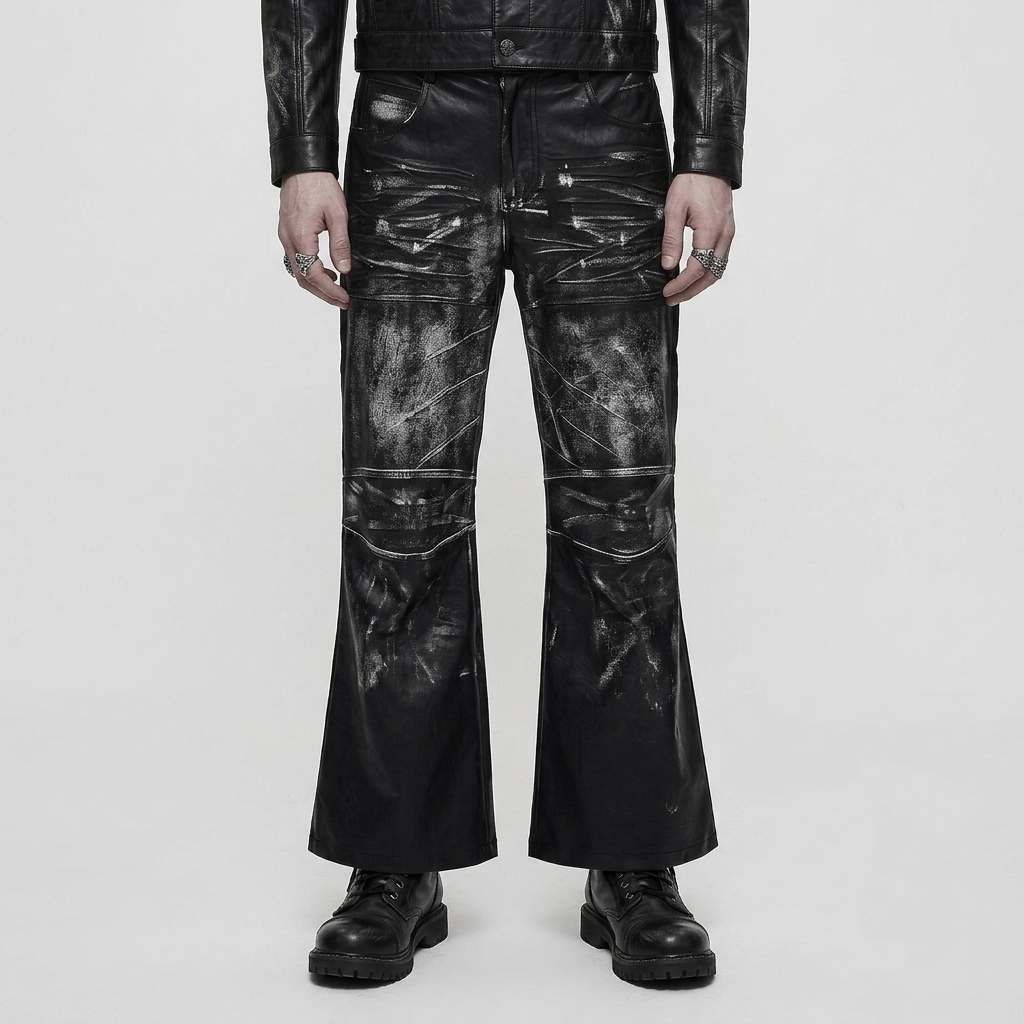 Unisex Punk Baggy Pants | Ash Requiem | Punkgoth Streetwear